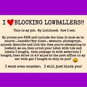 ‼️🗣️🗣️ NO LOWBALLING ‼️‼️